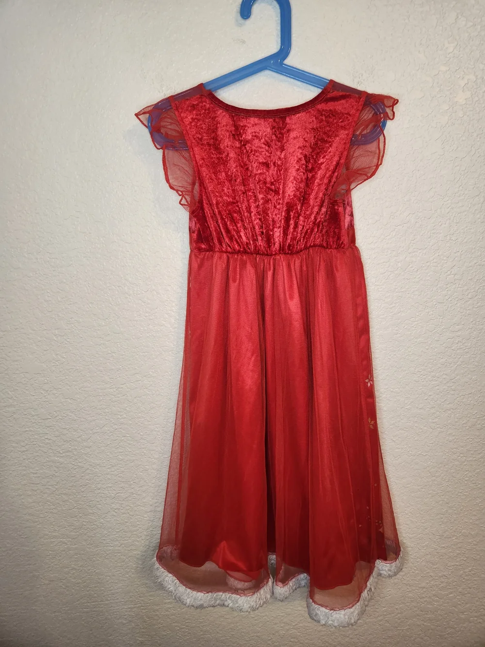 Disney Vintage Princesses Fantasy Girl's Nightgown Flame Resistant Size 6 Red
